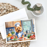 Norwich Terrier The Chef Greeting Cards Pack of 8