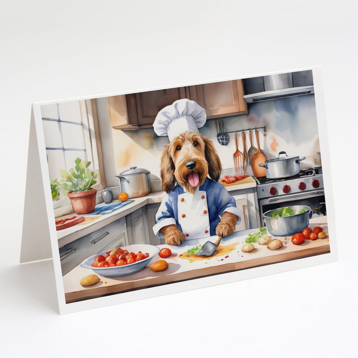 Otterhound The Chef Greeting Cards Pack of 8