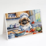 Pekingese The Chef Greeting Cards Pack of 8