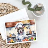 Pit Bull Terrier The Chef Greeting Cards Pack of 8