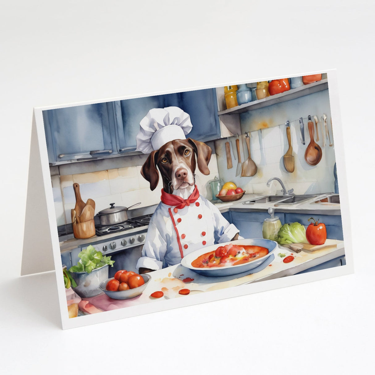 Pointer The Chef Greeting Cards Pack of 8