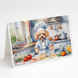 Poodle The Chef Greeting Cards Pack of 8