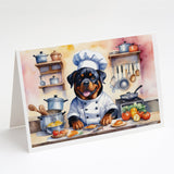 Rottweiler The Chef Greeting Cards Pack of 8