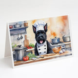 Scottish Terrier The Chef Greeting Cards Pack of 8