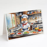 Shiba Inu The Chef Greeting Cards Pack of 8