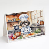 Shih Tzu The Chef Greeting Cards Pack of 8