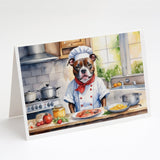 Staffordshire Bull Terrier The Chef Greeting Cards Pack of 8