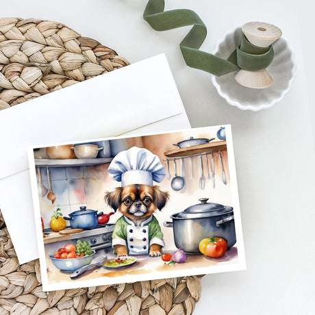 Tibetan Spaniel The Chef Greeting Cards Pack of 8