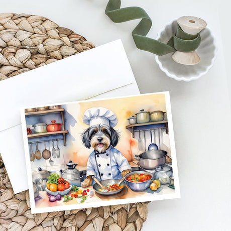 Tibetan Terrier The Chef Greeting Cards Pack of 8