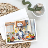 Weimaraner The Chef Greeting Cards Pack of 8