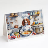 Welsh Springer Spaniel The Chef Greeting Cards Pack of 8