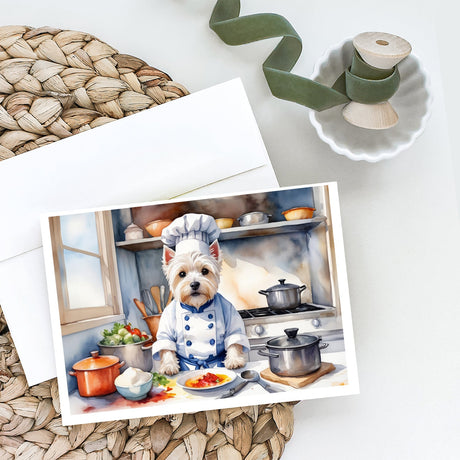 Westie The Chef Greeting Cards Pack of 8