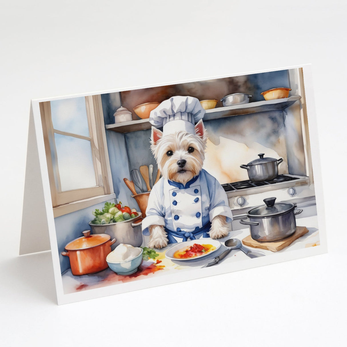 Westie The Chef Greeting Cards Pack of 8