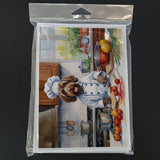 Wirehaired Pointing Griffon The Chef Greeting Cards Pack of 8