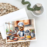 Yorkie Yorkshire Terrier The Chef Greeting Cards Pack of 8