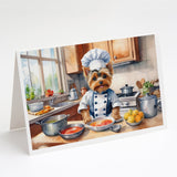 Yorkie Yorkshire Terrier The Chef Greeting Cards Pack of 8