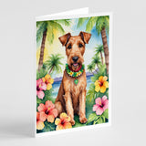 Irish Terrier Luau Greeting Cards Pack of 8