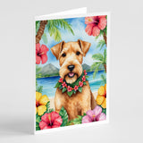 Lakeland Terrier Luau Greeting Cards Pack of 8