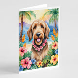 Otterhound Luau Greeting Cards Pack of 8