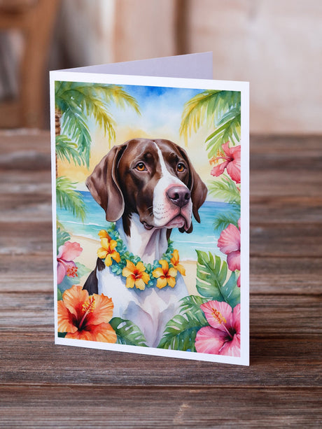 Pointer Luau Greeting Cards Pack of 8