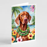 Vizsla Luau Greeting Cards Pack of 8