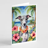 Whippet Luau Greeting Cards Pack of 8