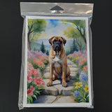 Bullmastiff Spring Path Greeting Cards Pack of 8