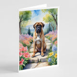 Bullmastiff Spring Path Greeting Cards Pack of 8