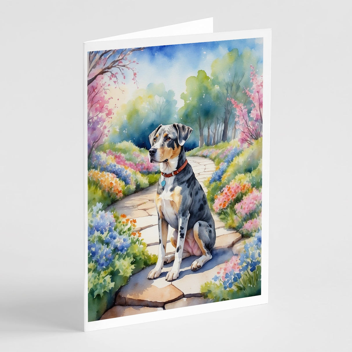 Catahoula Spring Path Greeting Cards Pack of 8