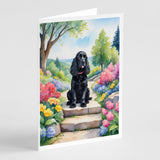 Cocker Spaniel Spring Path Greeting Cards Pack of 8