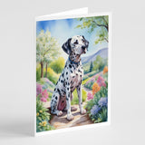 Dalmatian Spring Path Greeting Cards Pack of 8