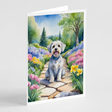 Dandie Dinmont Terrier Spring Path Greeting Cards Pack of 8