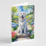 Great Pyrenees Spring Path Greeting Cards Pack of 8