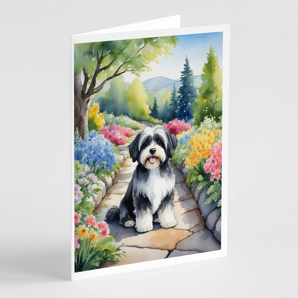 Havanese Spring Path Greeting Cards Pack of 8