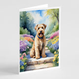 Wheaten Terrier Spring Path Greeting Cards Pack of 8