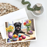 Decorating Easter Affenpinscher Greeting Cards Pack of 8