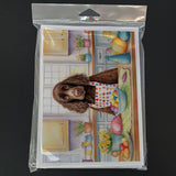 Decorating Easter American Water Spaniel Greeting Cards Pack of 8