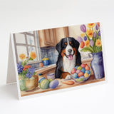 Decorating Easter Bernese Mountain Dog Greeting Cards Pack of 8