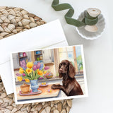 Decorating Easter Boykin Spaniel Greeting Cards Pack of 8