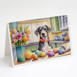 Decorating Easter Catahoula Greeting Cards Pack of 8