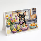 Decorating Easter Chihuahua Greeting Cards Pack of 8