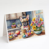 Decorating Easter French Bulldog Greeting Cards Pack of 8