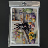 Decorating Easter German Shepherd Greeting Cards Pack of 8