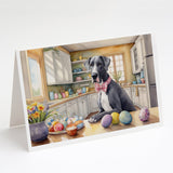 Decorating Easter Great Dane Greeting Cards Pack of 8