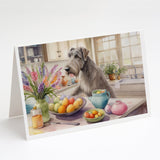 Decorating Easter Irish Wolfhound Greeting Cards Pack of 8