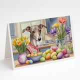 Decorating Easter Italian Greyhound Greeting Cards Pack of 8