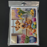 Decorating Easter Lakeland Terrier Greeting Cards Pack of 8