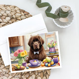 Decorating Easter Newfoundland Greeting Cards Pack of 8