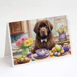 Decorating Easter Newfoundland Greeting Cards Pack of 8