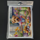 Decorating Easter Norfolk Terrier Greeting Cards Pack of 8